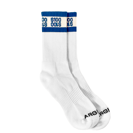 BLUE $100 U$D SOCKS