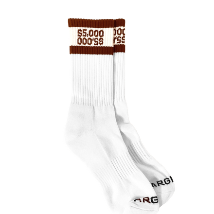 BROWN $5,000 U$D SOCKS