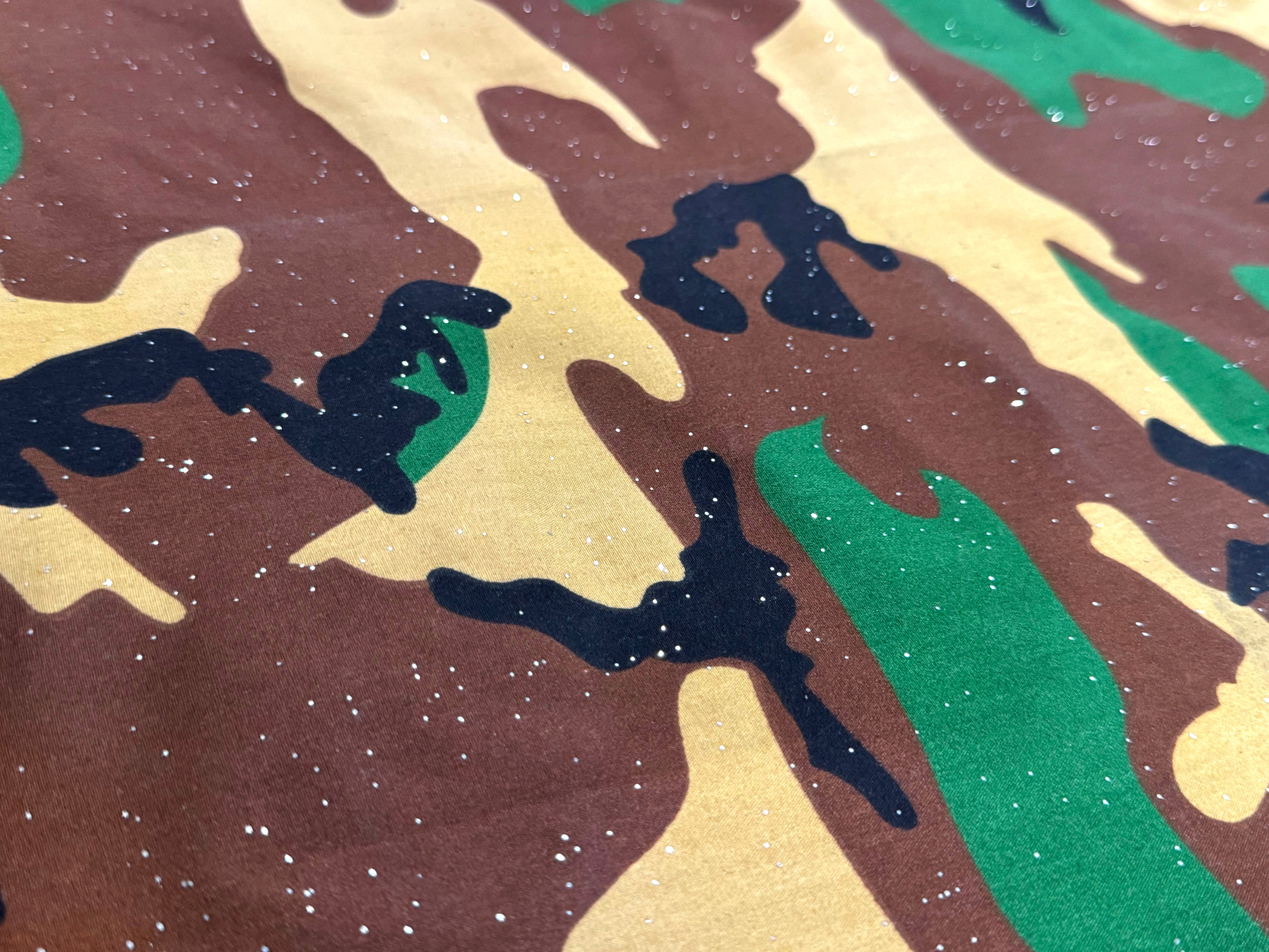 Camoflauge Bandana with infused glitter