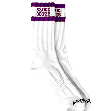 PURPLE $2,000 U$D SOCKS