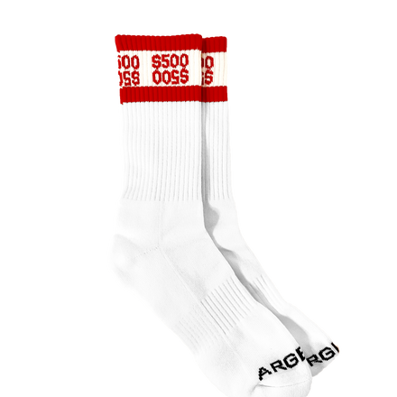RED $500 U$D SOCKS