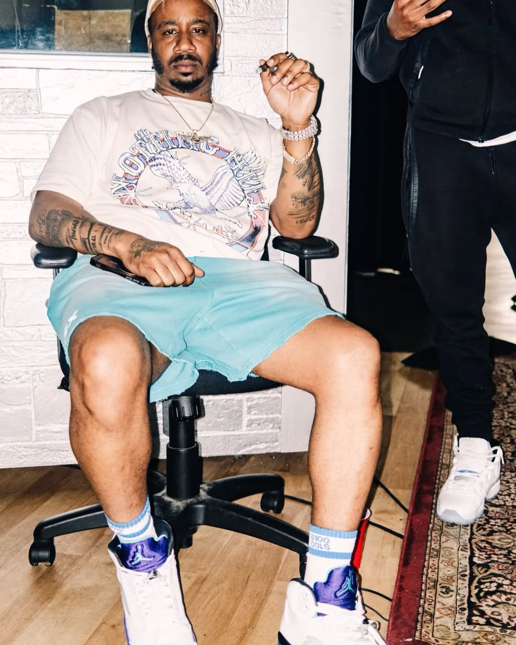 3 PACK BLUE $100 MONEY SOCKS
