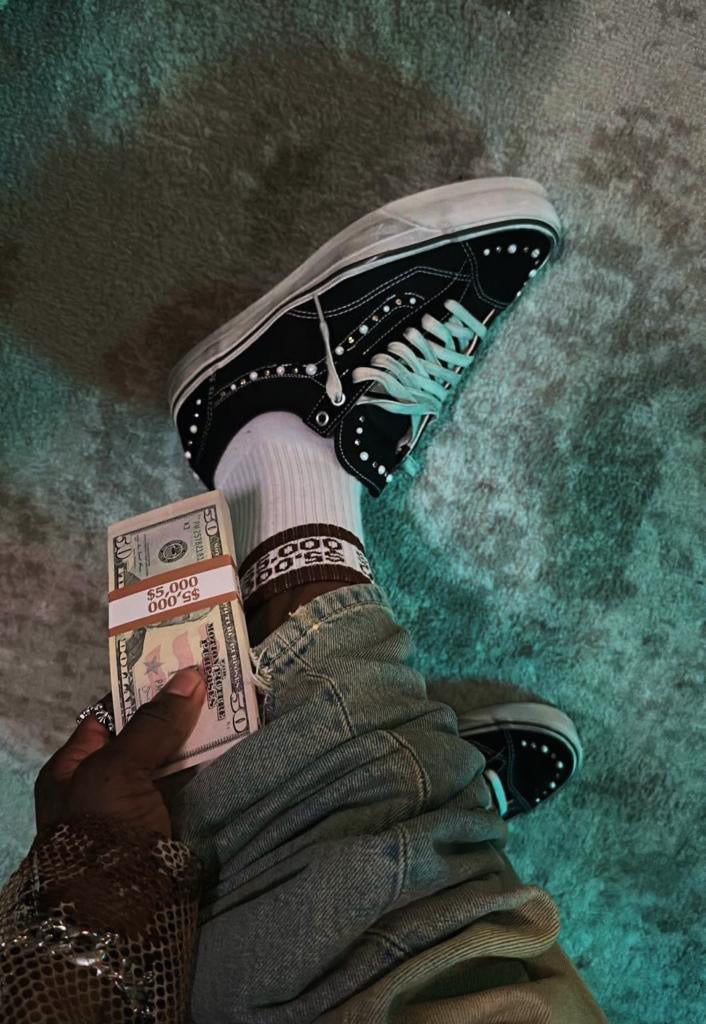 3 PACK BROWN $5,000 MONEY SOCKS