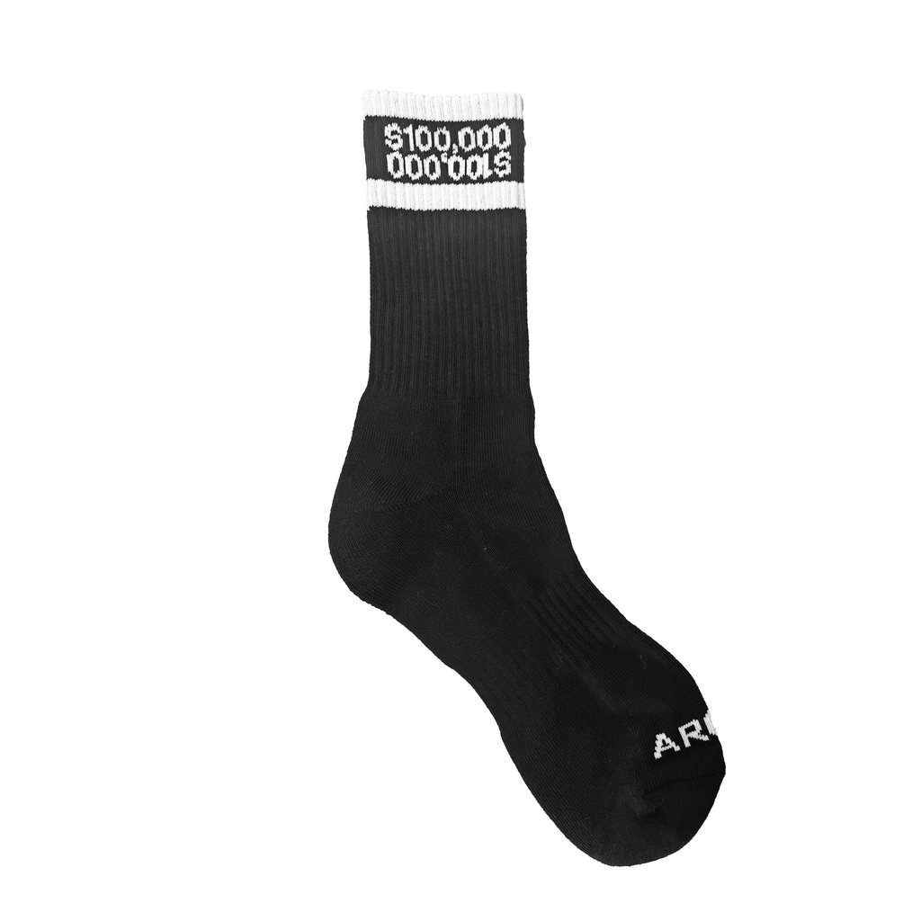 3 PACK BLACK $100,000 MONEY SOCKS