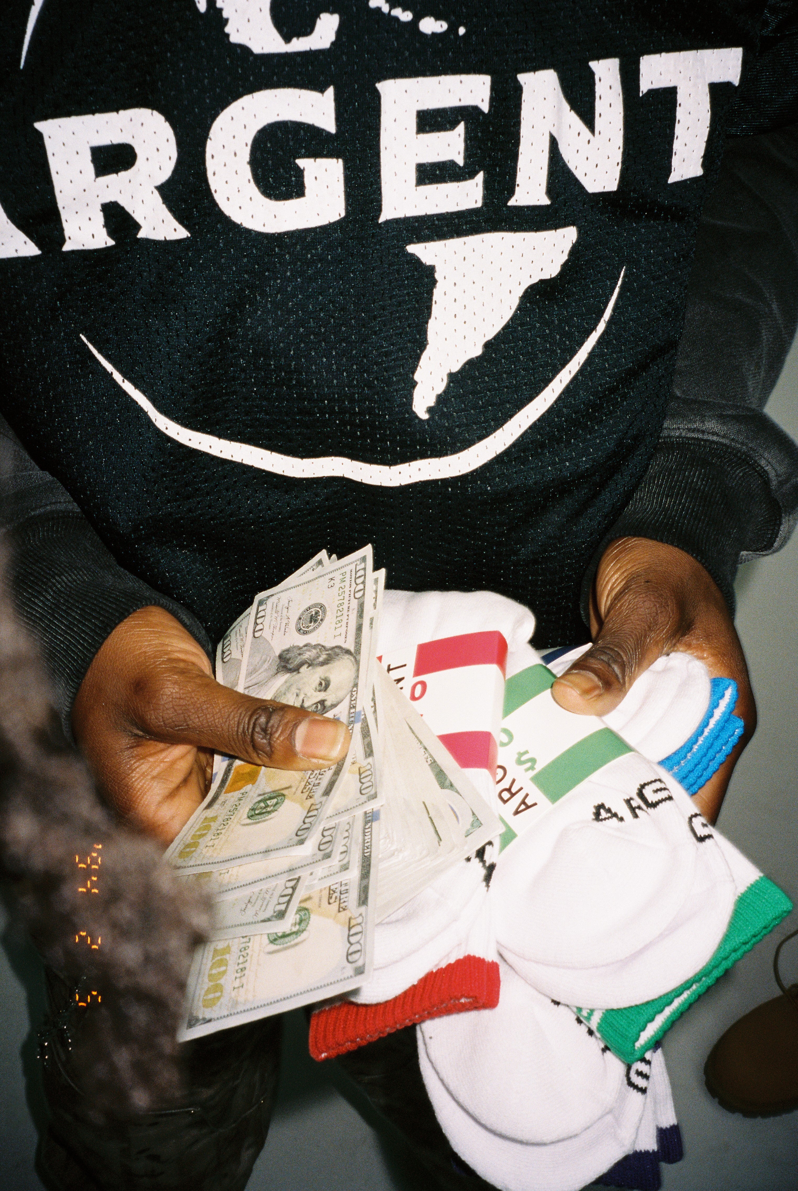 GREEN $200 U$D SOCKS