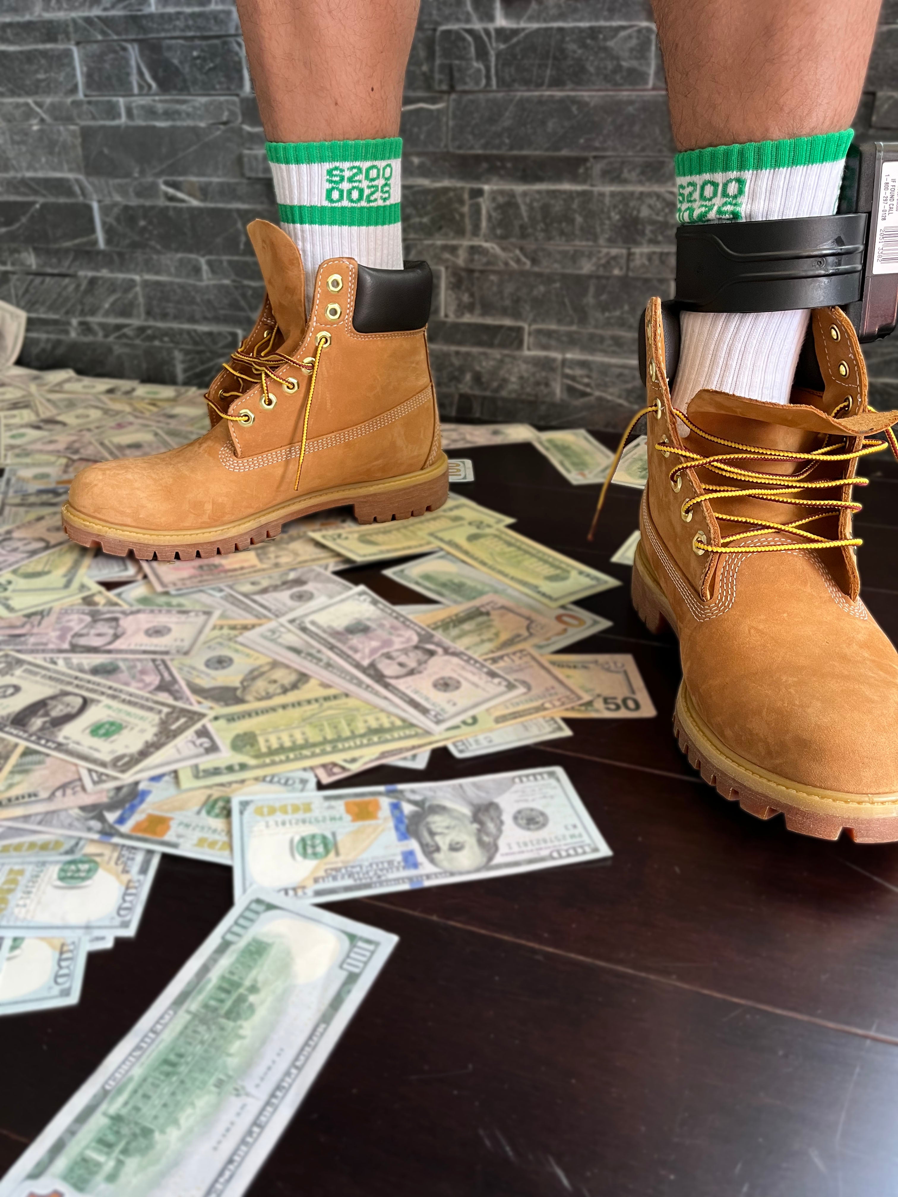 GREEN $200 U$D SOCKS