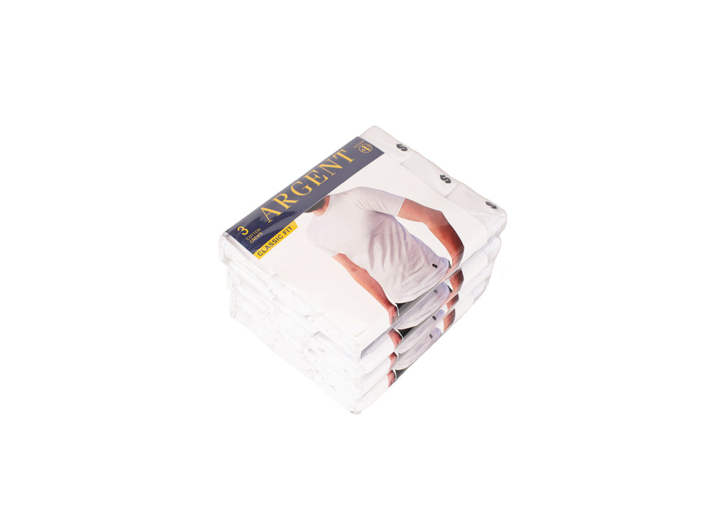3 PACK WHITE POLO T-SHIRTS