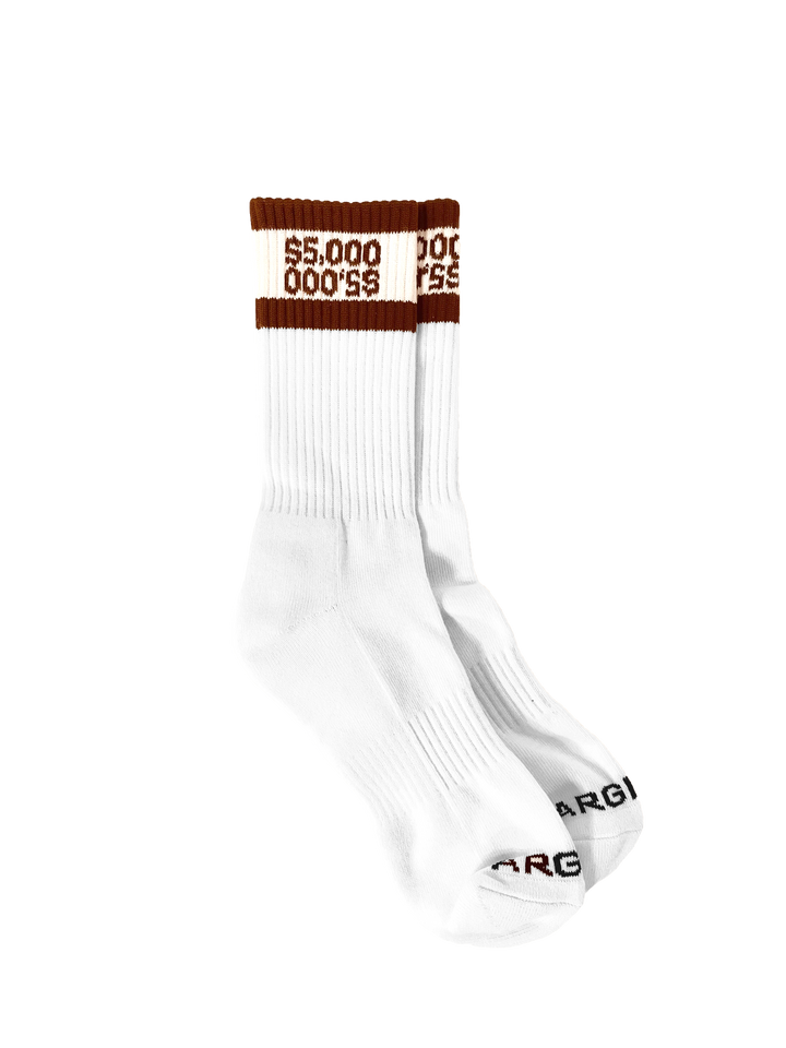 BROWN $5,000 U$D SOCKS