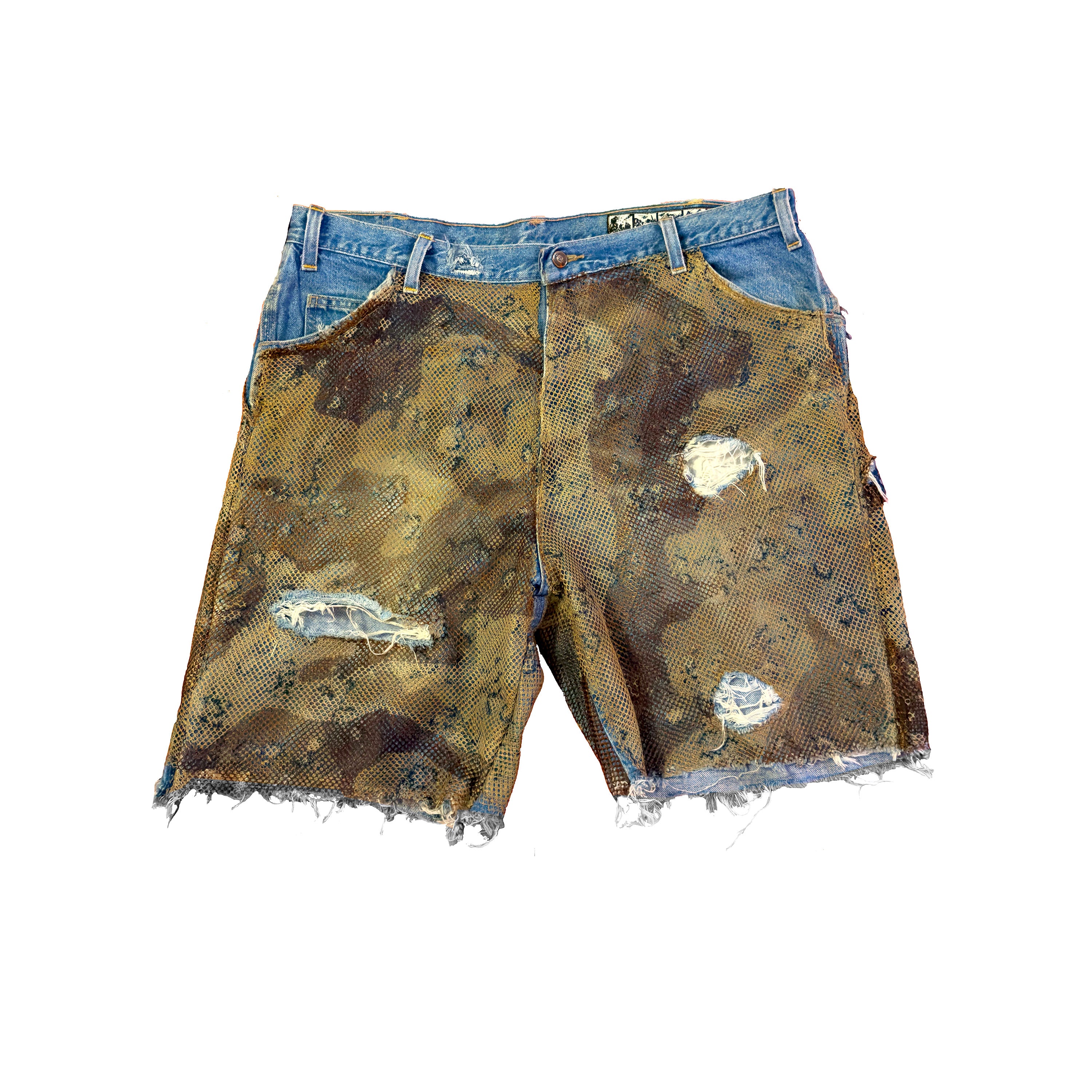 DESERT CAMO JEAN SHORTS