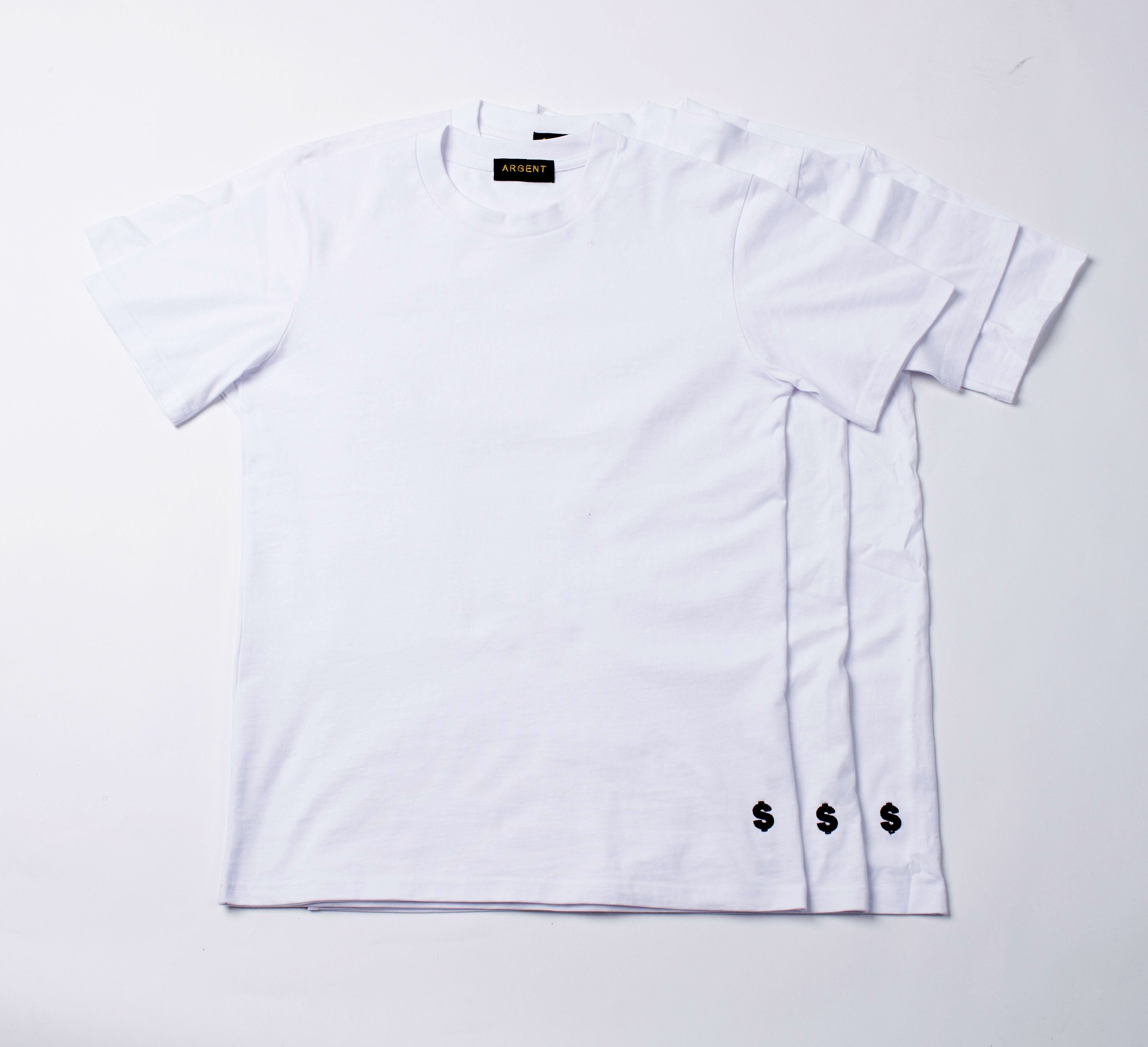 3 PACK WHITE POLO T-SHIRTS