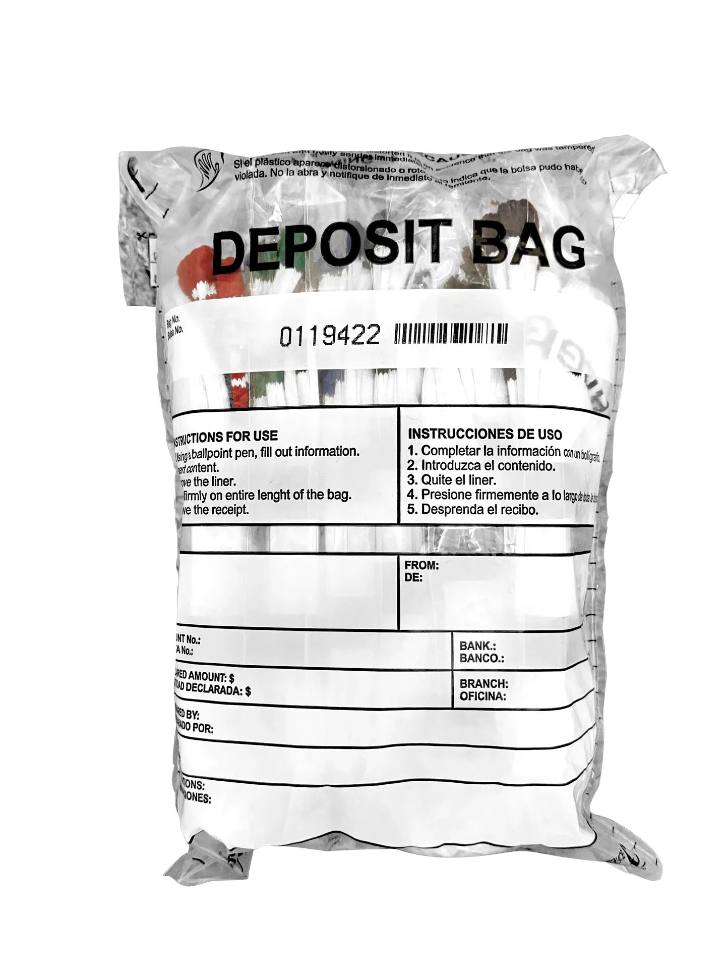 Bank of Argent deposit bag filled with Money Socks